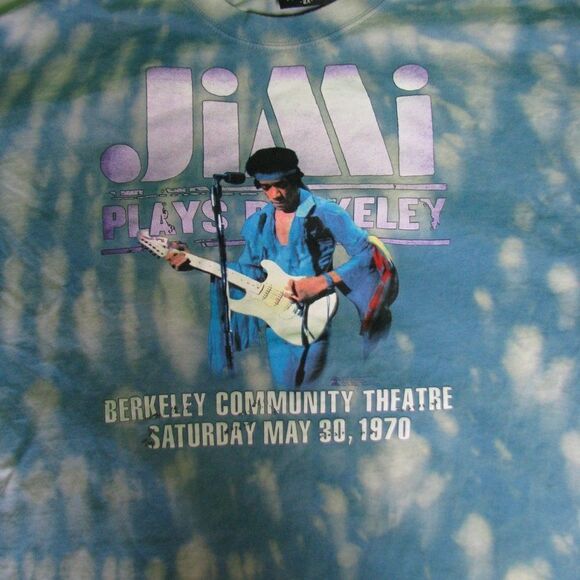 Jim Hendrix Play Berkeley Reprint Tie-Dye T-Shirt - Picture 2 of 6